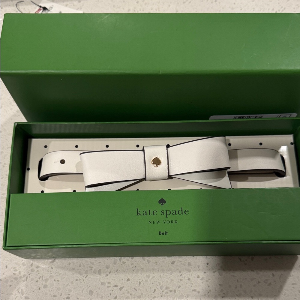 Kate Spade White Bow Belt